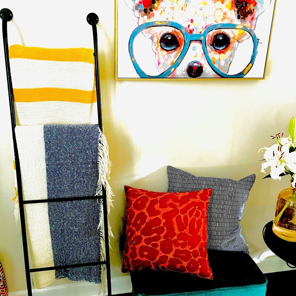 Wall Blanket Ladder Decor. NWOT. Lean/Hang Option